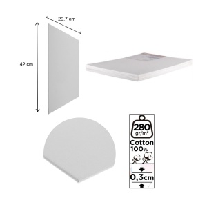 Carton panzat A3 (29,7x42x0,3cm) 280g 6/set Artix PP95-A3-6 - Img 2