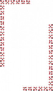 Cartonas martisor model-28 etno-2 9x5,4cm 10/set