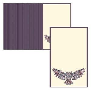 Cartonas martisor model-35 bufnita 9x5,4cm 50/set