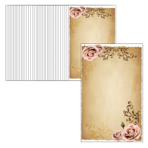 Cartonas martisor model-38 trandafiri 9x5,4cm 50/set
