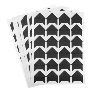 Coltar autoadeziv pentru fotografii 1,5x1,5x2cm negru 240/set