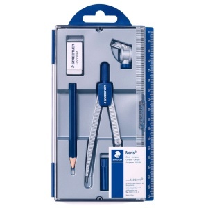 Compas metalic + rezerva + creion + radiera Staedtler 550 60S1