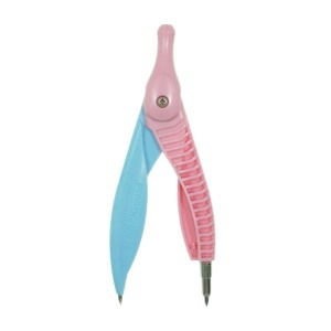 Compas plastic/metal 12,2cm roz/bleu ErichKrause 61285