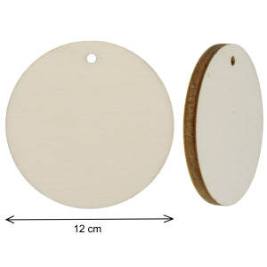 Disc placaj natur cu gaura 12cm - Img 2