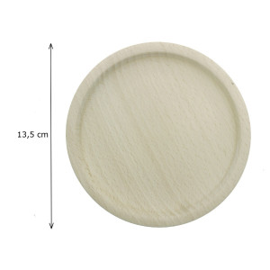 Farfurie lemn anin 13,5cm - Img 2