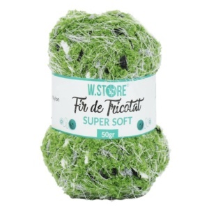 Fir poliester plusat pentru tricotat 50g/scul verde mar 046087
