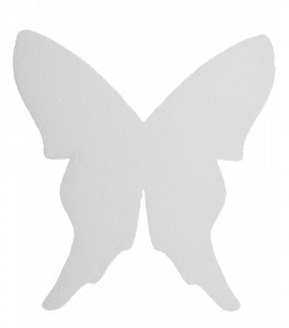 Fluture polistiren dens aripi ascutite 18x17x2cm - Img 1