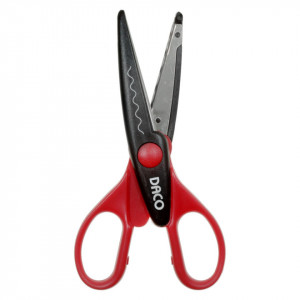 Foarfeca cu model maner rosu/negru model-1 16cm Daco FF420