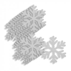 Fulg pasla alb model-1 4x3,5cm 15/set