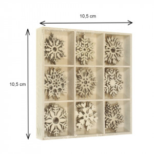 Fulg placaj forme diverse 3-2,8cm 45/set DP Craft DPDN-061 - Img 2