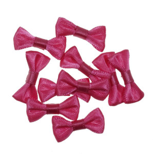 Fundita textil fucsia 3cm 10/set