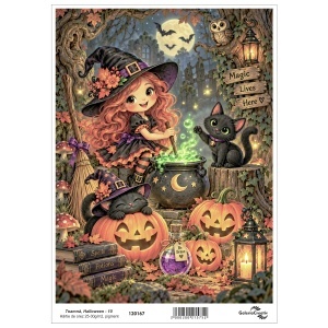 Hartie de orez pigment Toamna, Halloween - 10 20x27,5cm