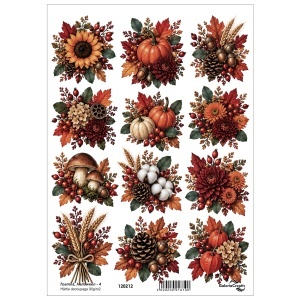 Hartie decoupage Toamna, Halloween - 4 20x27,5cm 90g