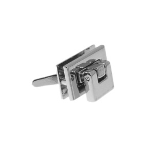 Inchizatoare metalica pentru geanta 1,6x0,7x1,5cm 2 piese argintiu
