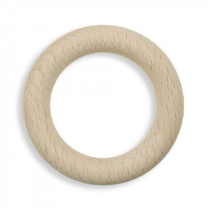 Inel lemn natur 7,2x1,2cm Meyco 36078