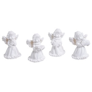 Inger ceramica alb 4,7x3,2cm 4 modele/cutie Canea RD8B-1004