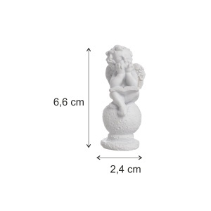 Inger ceramica alb pe glob 6,6x2,4cm 4 modele/cutie Canea RD20B-2124 - Img 2