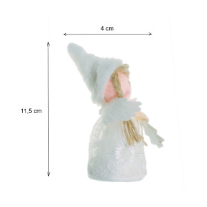 Inger fetita textil cu brad argintiu 11,5cm - Img 2