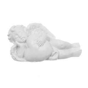 Inger rasina alb pe inima model 4 5,5x2x3cm DD68688