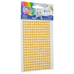 Jumatati perla adeziva galben 6mm 260/set Fiorello GR-PS162-5