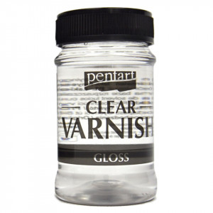 Lac lucios clear pe baza de solvent 100ml Pentart 35112