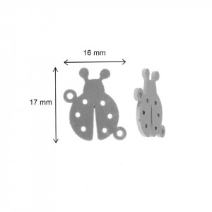 Link metalic inox buburuza 17x16mm 2/set - Img 2