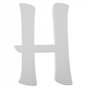Litera polistiren dens -H- 18x11x2cm font Aladin