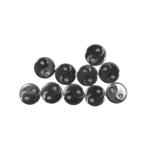 Margele semipretioase hematit rotund model Yin Yang 9,7x3,5mm 10g 9/buc