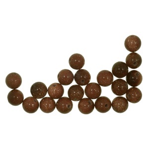 Margele tip semipretioase piatra soarelui maro 7mm 15g