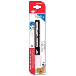 Marker permanent alb varf 2-3mm MP PE486-0 - Img 1