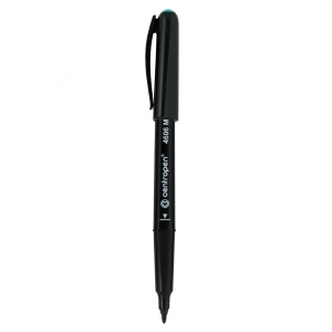 Marker permanent verde varf 1mm pentru CD/DVD Centropen 4606M