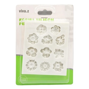 Matrita silicon 11 modele flori 11x9x1cm T04100