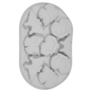 Matrita silicon 9 fluturi 14,5x21,5x2cm gri T10162