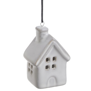 Miniatura casuta din ceramica gri 4,5x3,5x7cm Canea 208CAN06-040_MIX