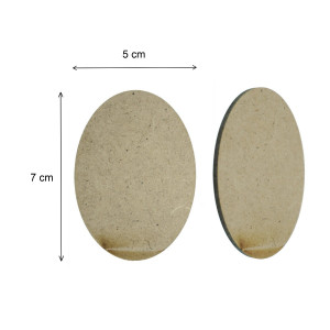 Oval mdf 7x5x0,3cm - Img 2