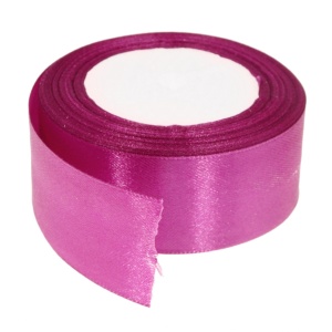 Panglica satinata fucsia inchis 40mm x 21m/rola