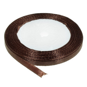 Panglica satinata maro 6mm x 21m/rola