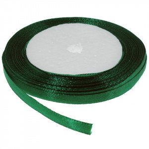 Panglica satinata verde padure 6mm x 21m/rola