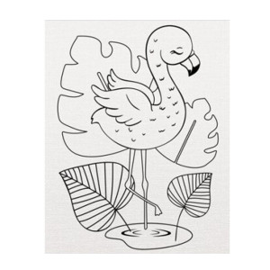 Panza predesenata - Flamingo 20x25cm MP PP103-41