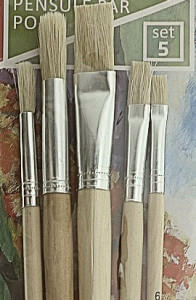 Pensula par porc varf drept si rotund 5/set Daco PN395 - Img 1