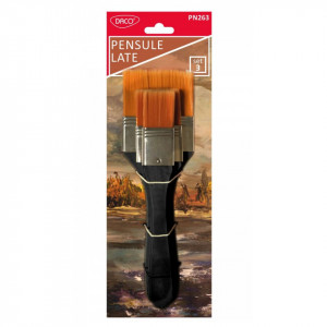 Pensula sintetica tip bidinea 3/set Daco PN263