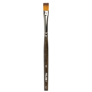 Pensula sintetica varf drept Milan 321-6 80477