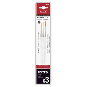Pensula sintetica varf liner coada scurta 3/set Artix 2/0-3/0-0 PP249