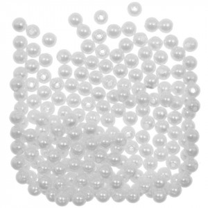Perla plastic alba 6mm 20g
