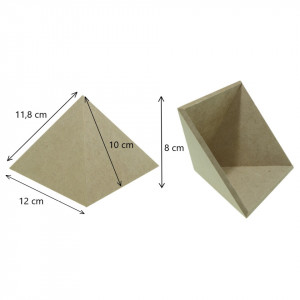 Piramida mdf 12x12x8cm PIR2 - Img 2