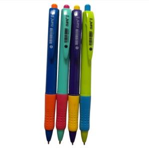 Pix albastru cu mecanism corp plastic diverse culori 1mm Office 803 - Img 3