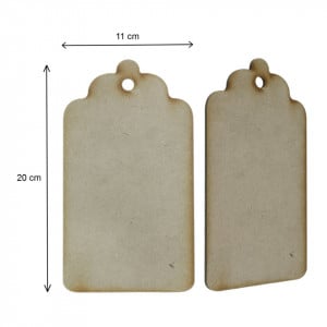 Placheta mdf margini ondulate 11x20cm - Img 2