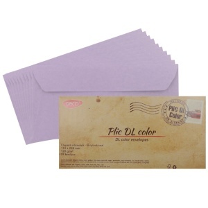 Plic siliconic DL 11x22cm 120g 25/set Daco lila PC12L