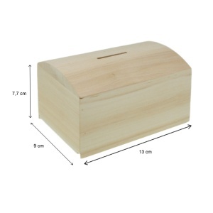Pusculita lemn tip cufar 13x9x7,7cm - Img 3