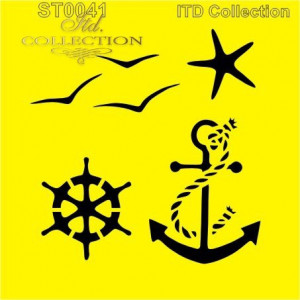 Sablon plastic 16x16cm ITD ST0041A
